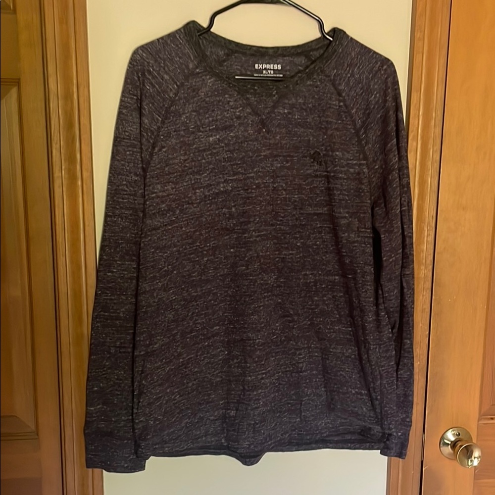 Express Charcoal Knit Pullover